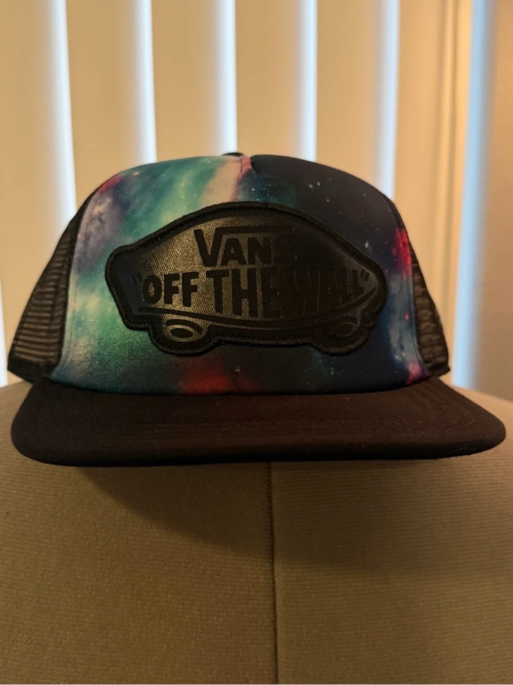 Vans Black Mesh Trucker Hat with Snapback